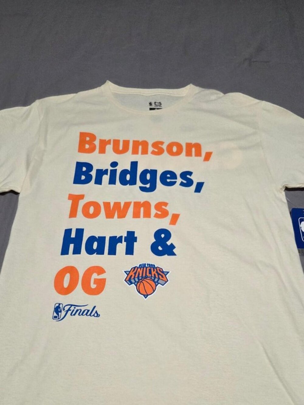 NWT Ultra Game NBA New York Knicks Finals Starting 5 Graphic T-Shirt M